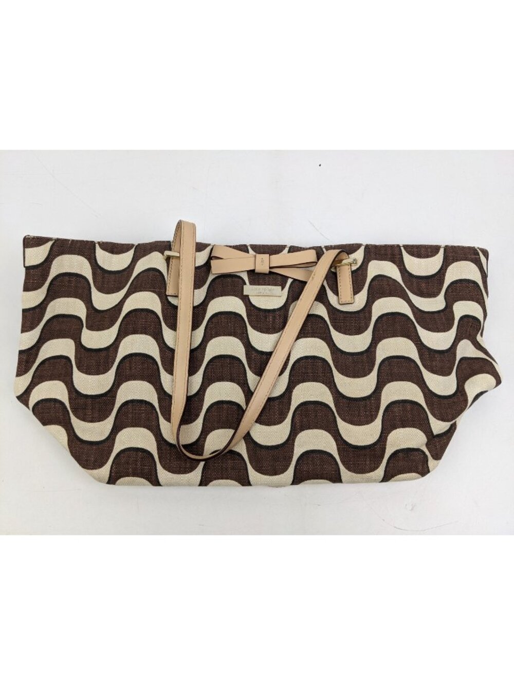 Kate Spade South Poplar Street Francis Tote, Brown Painterly Wave RARE